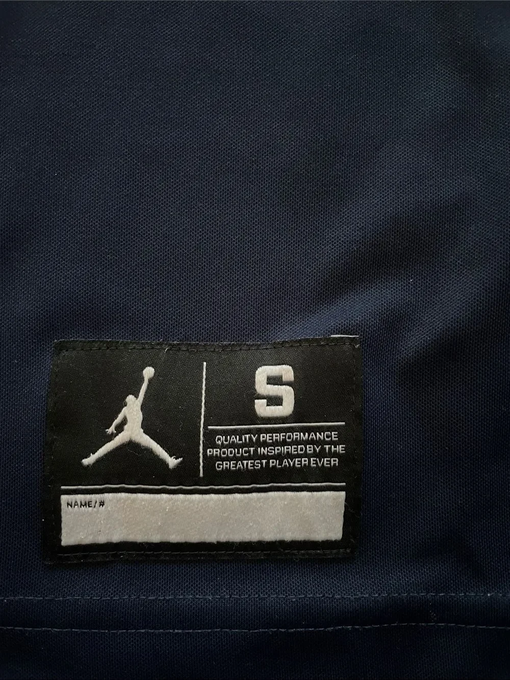 Jordan Michigan Wolverines Navy Blue Dri Fit Number 1 Jersey Sz S